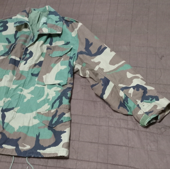 Military Cold Weather Field Coat Mens Medium/Short Camouflage Camo Jacket Army - Picture 3 of 14
